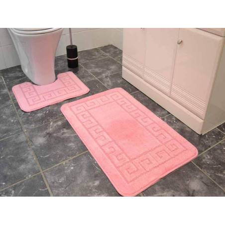 Luxurious Bath Mat Sets Pink