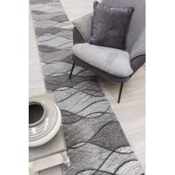 Impulse Waves Grey Cut-to-Size Hall / Stair Runner