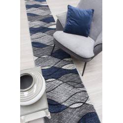 Impulse Waves Navy Cut-to-Size Hall / Stair Runner