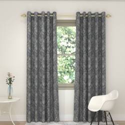 Imperial Silver Eyelet Curtains