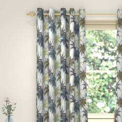 Sarasota Azure Eyelet Curtains