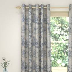Toile Sky Eyelet Curtains