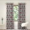 Tulip Red Eyelet Curtains