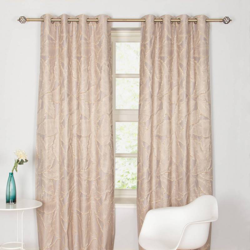 Alsace Taupe Eyelet Curtains