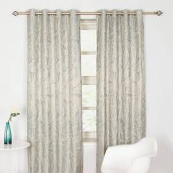 Alsace Aqua Eyelet Curtains