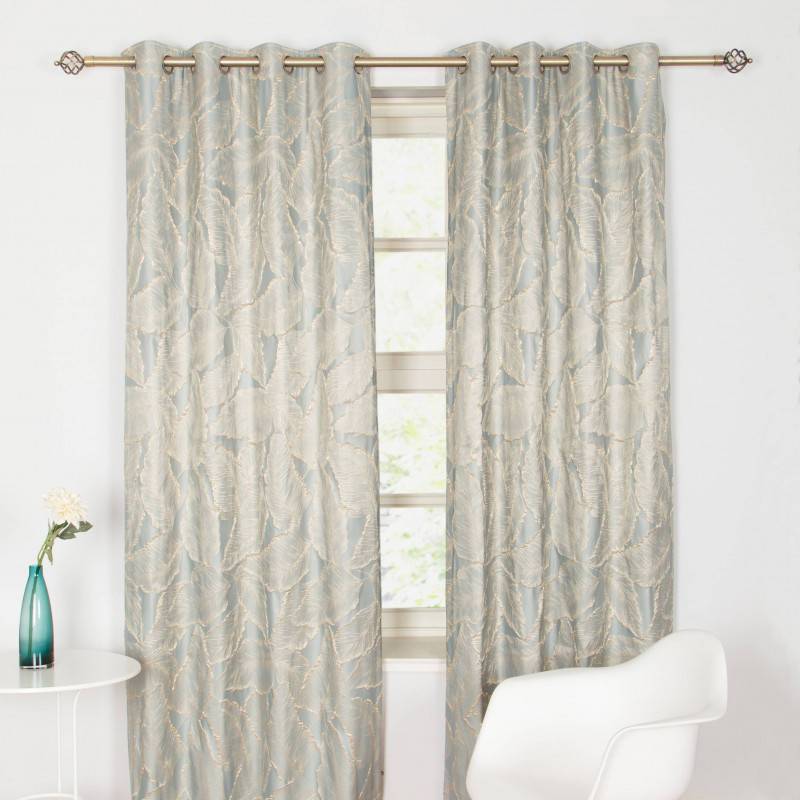 Alsace Aqua Eyelet Curtains