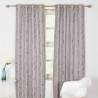 Alsace Silver Eyelet Curtains