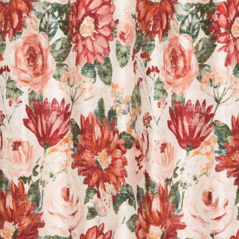 Florabunda Russet Eyelet Curtains