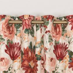 Florabunda Russet Eyelet Curtains