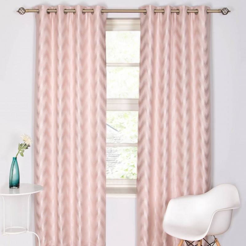 Harmony Blush Eyelet Curtains