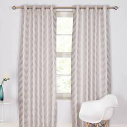Harmony Silver Eyelet Curtains