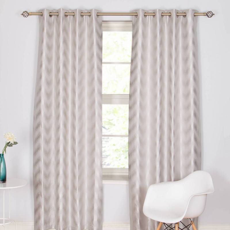 Harmony Silver Eyelet Curtains