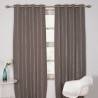 Mia Charcoal Eyelet Curtains