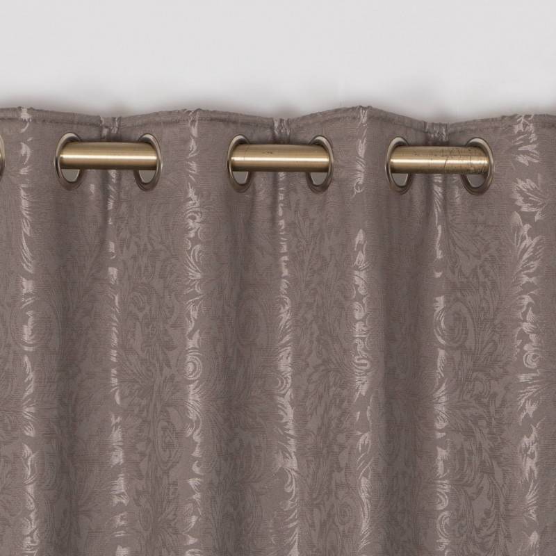 Mia Charcoal Eyelet Curtains