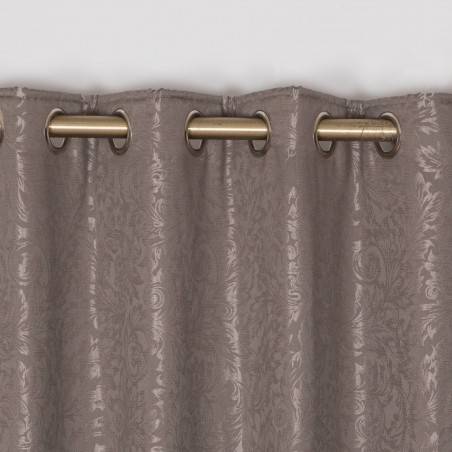 EA Mia Charcoal Eyelet Curtains