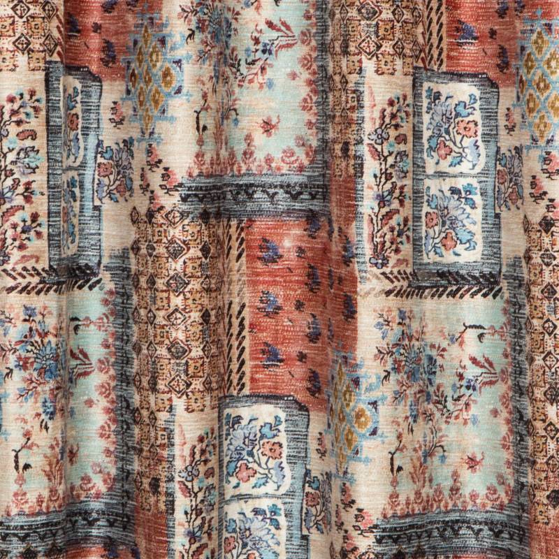 Patchwork Spice Eyelet Curtains