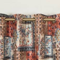 Patchwork Spice Eyelet Curtains