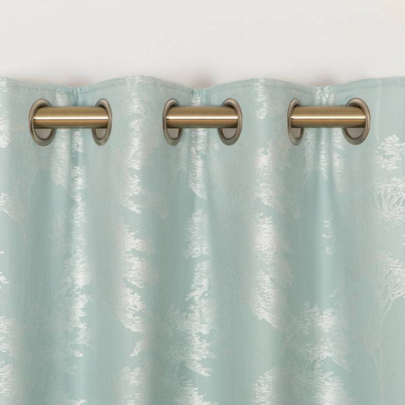 Pinewoods Aqua Eyelet Curtains