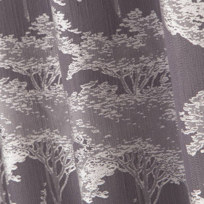 Pinewoods Charcoal Eyelet Curtains