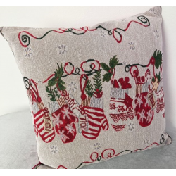 Mittens Christmas Cushion