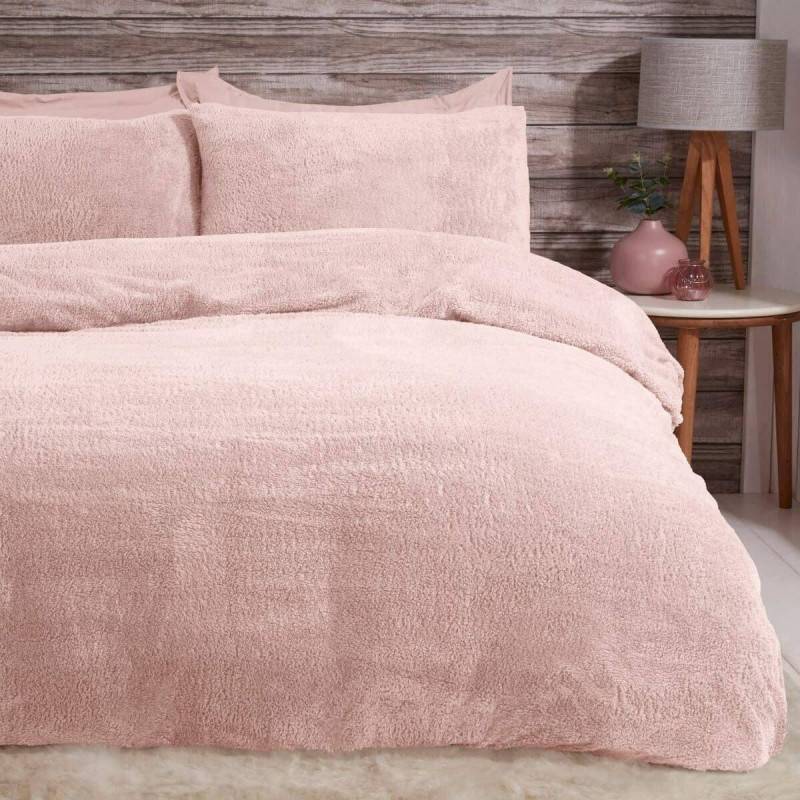 cosy teddy fleece duvet set